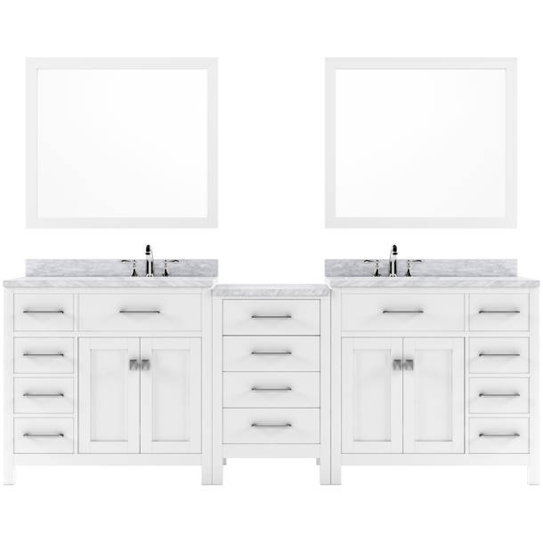 Winston Porter Slagelse 72" Double Bathroom Vanity Base Only & Reviews
